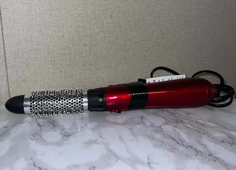 Red Ceramic Rotating Hot Air Brush for Women